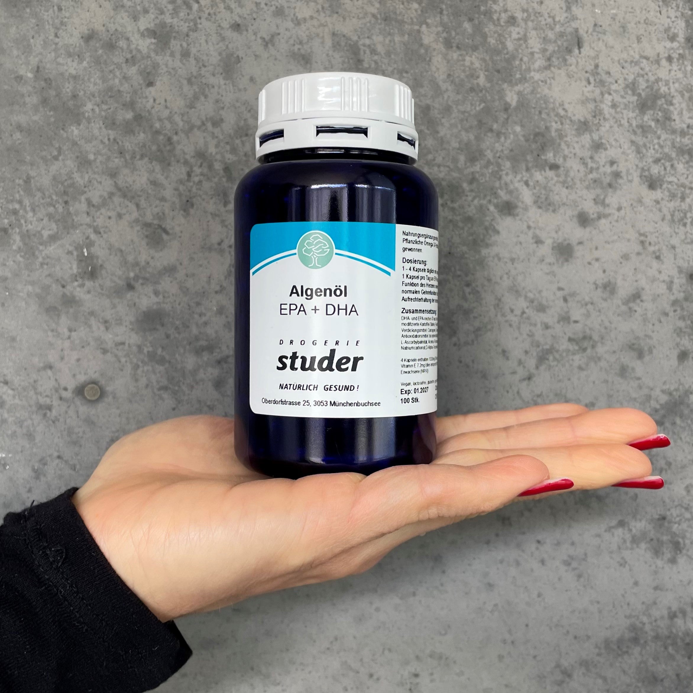 Studer Algenöl EPA&DHA KAPSELN 100STk