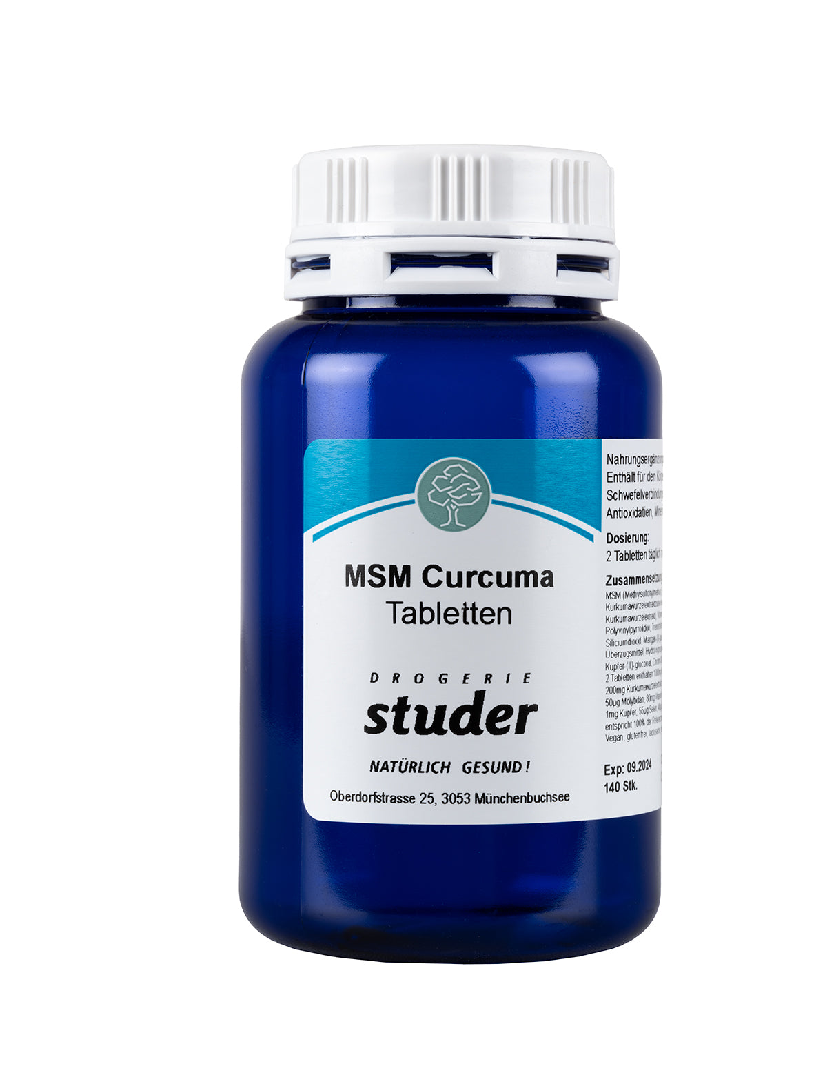 Studer MSM CURCUMA ARTHO TABLETTEN 140 STK
