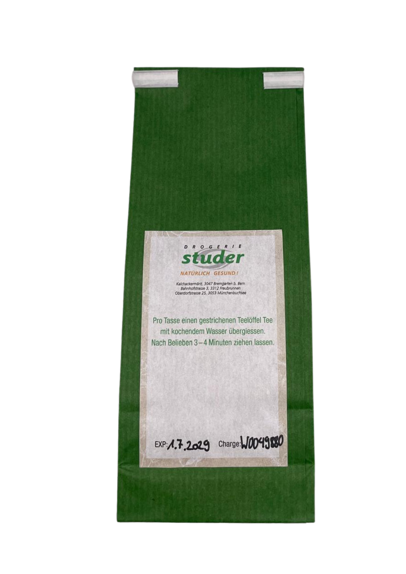 Studer Bancha Grüntee 100g